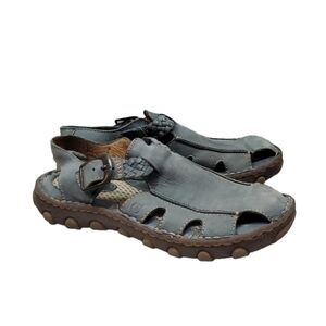 Born Women Comfort Leather Fisherman Sandals shoes sz 6